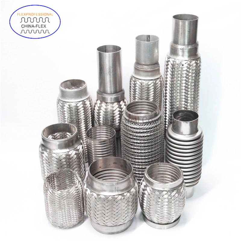 Stainless Steel Metal Exhaust Braided Flexible Corrugated Pipe/ Exhaust Bellows/ Flex Hose