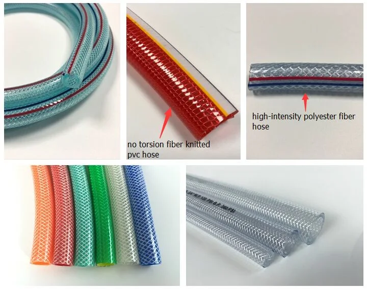 Clear Nylon Braid Reinforced Flex Pipe for Water Air Transfer