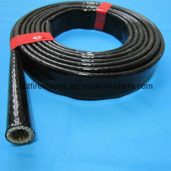 High Temperature Proof Textile Glass Fibre Protection Insulation Silicone Coated Fiberglass Exhaust Pipe Heat Sleeve