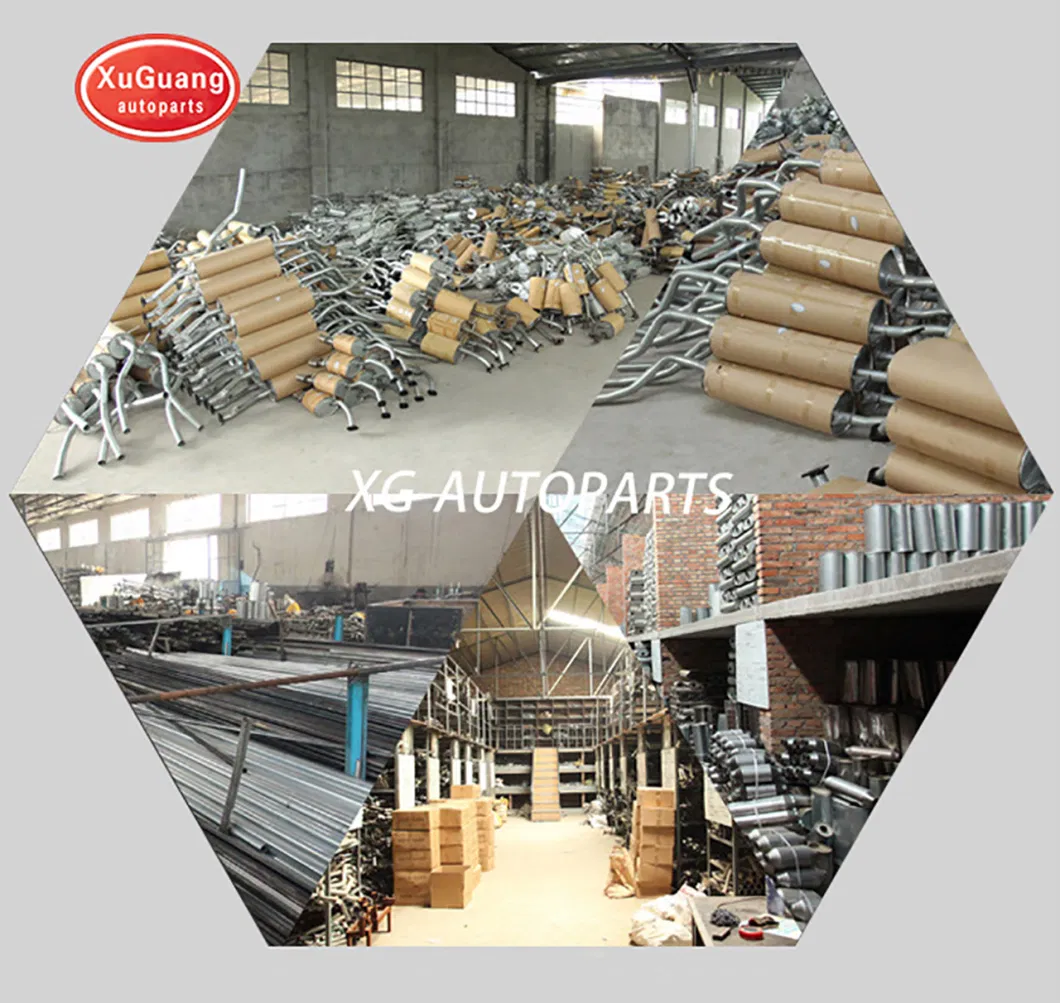 Auto Spare Part Exhaust System 45X150X250mm Inner and Outer Inside and Outside Braid Bellow Flexible Pipe