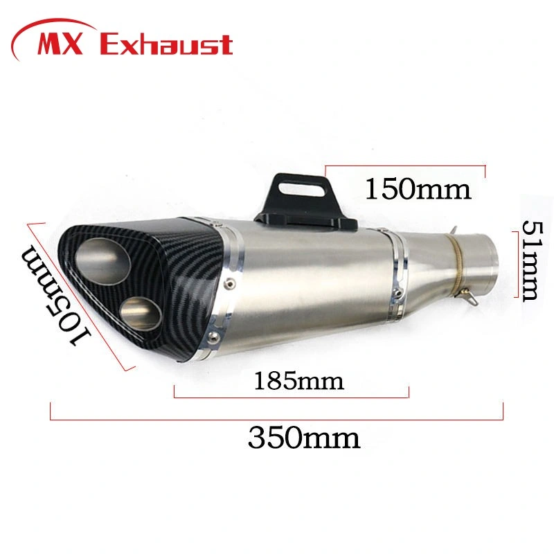 New Universal Motorcycle Exhaust Pipe Modified Motorcycle Carbon Exhaust Muffler