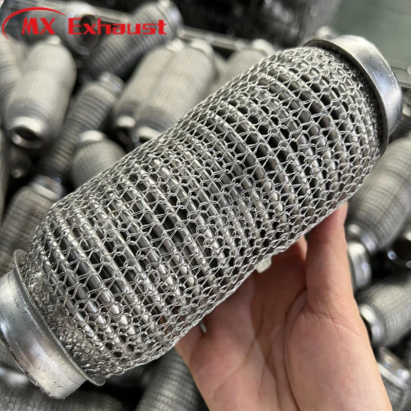 Auto Stainless Steel 1.75&quot; Exhaust Flexible Flex Pipe for Generator Car Braided Corrugated Bellows Exhaust Coupling Flex Joint