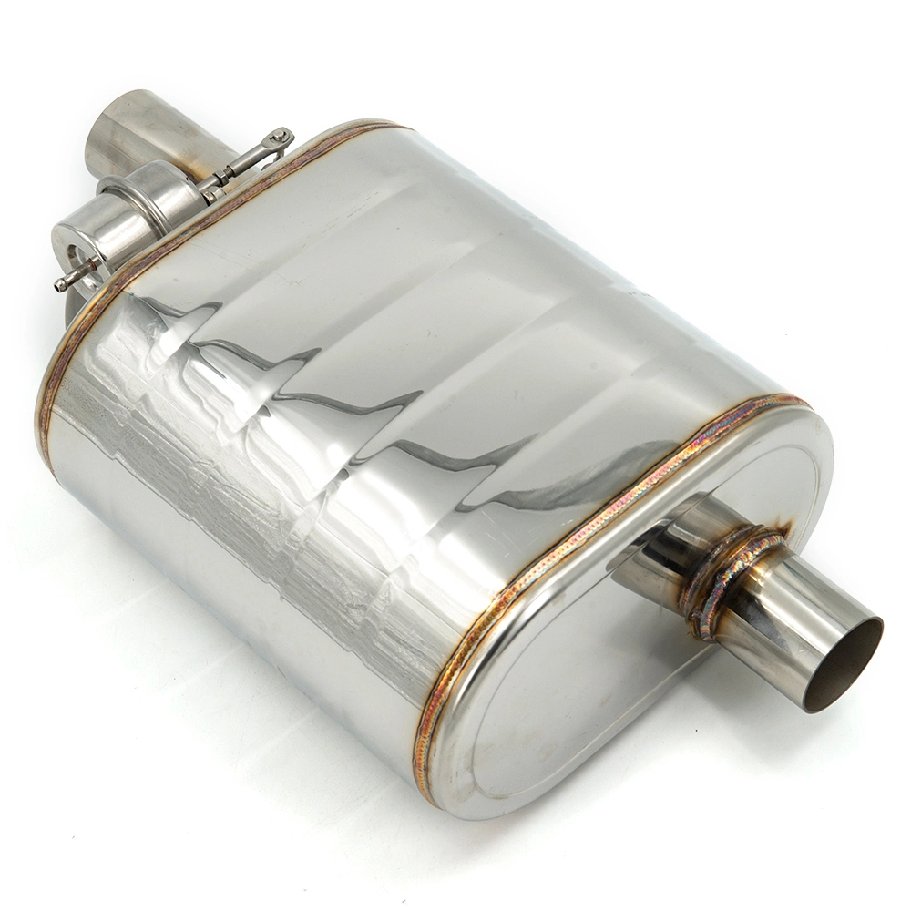 Universal Car Exhaust Mufflers Stainless Steel Pipe High Performance 51/63/76mm Remote Control Muffler