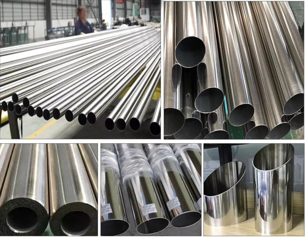 201 304 316 Thin Wall 8 Inch Flexible Round Welded Stainless Steel Pipe