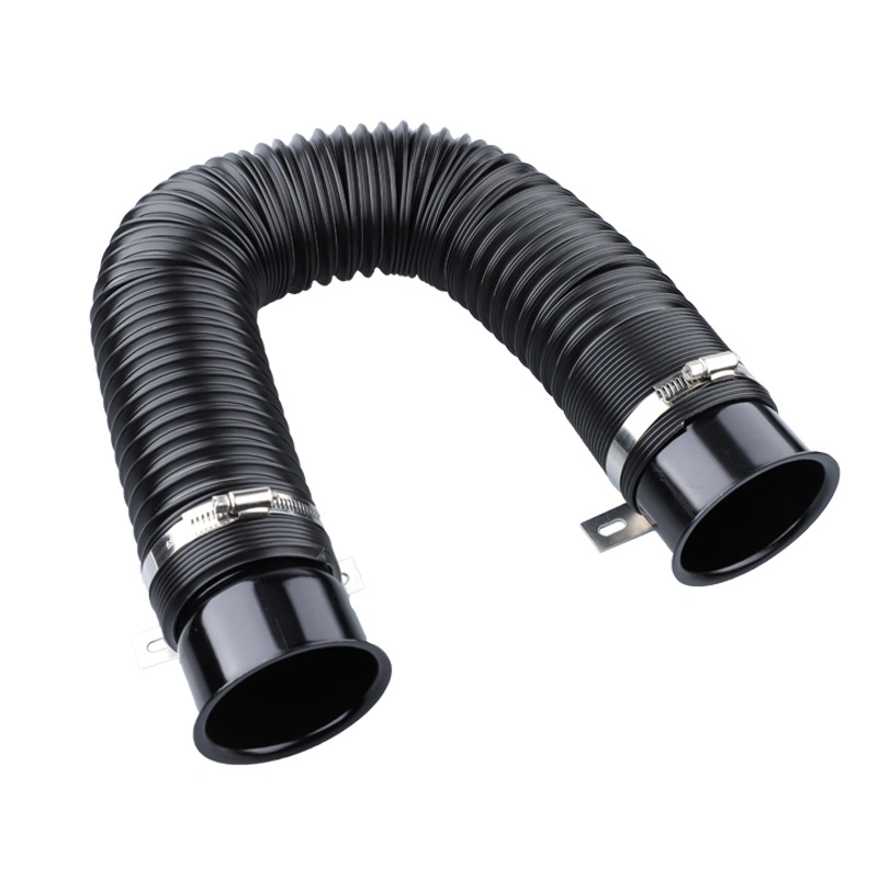 4&prime;&prime; Inch Plastic Flexible Hose Air Intake Pipe with 2PCS T-Clamps