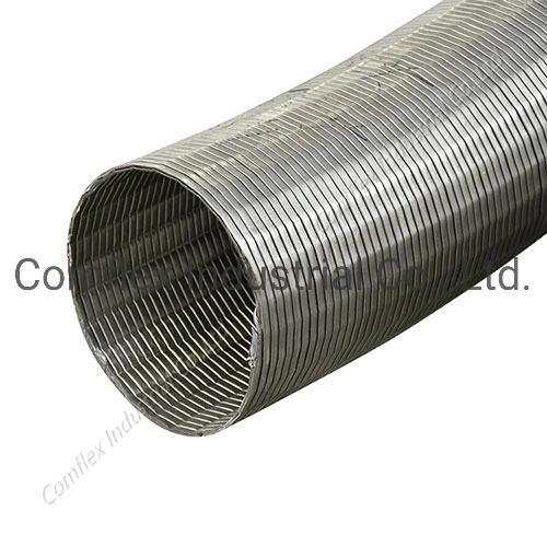 Customized Round / Polygonal Interlock Stainless Steel Metal Flexible Exhaust Pipe#