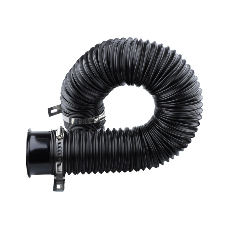 4&prime;&prime; Inch Plastic Flexible Hose Air Intake Pipe with 2PCS T-Clamps