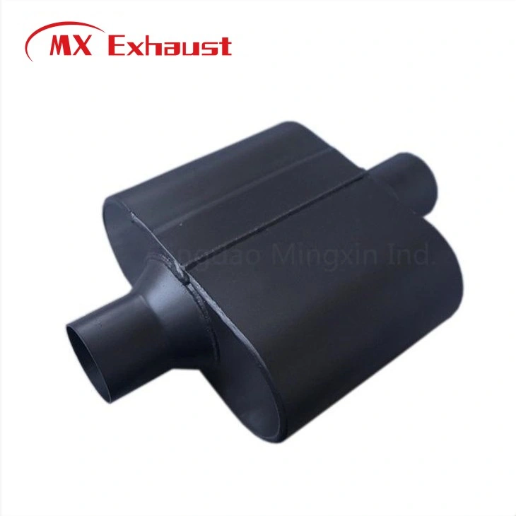 China Export Hot Sale Race Mufflers Accessories Black Painted Car Exhaust Pipes Muffler Customized Painting Process