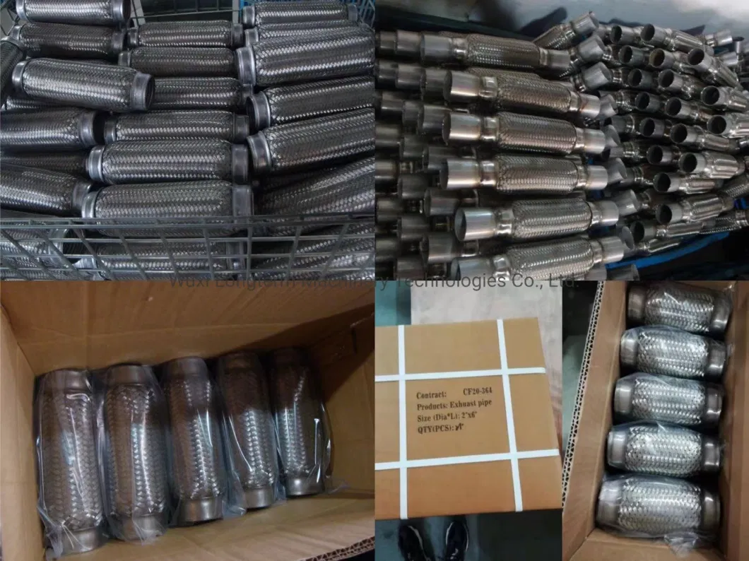 Exhaust Pipe Connectors Cheap Flexible for Car Stainless Steel Mesh Braided Exhaust Flex Tube