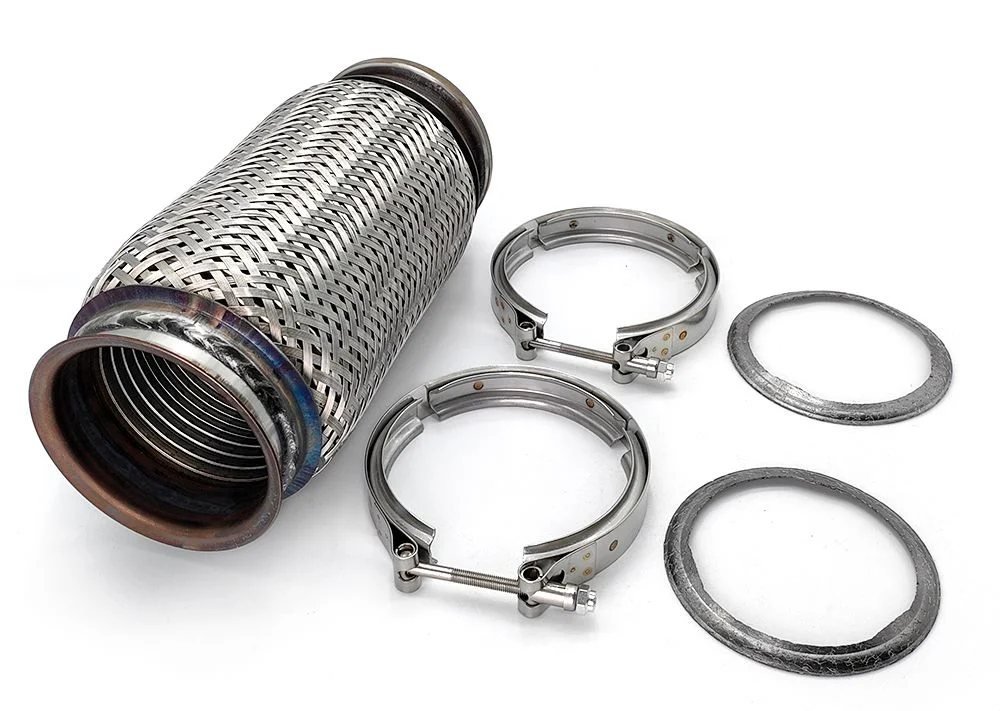 Exhaust Bellow Flex Pipe 820. B59671p for Peterbilt Kenworth with Clamps and Gaskets