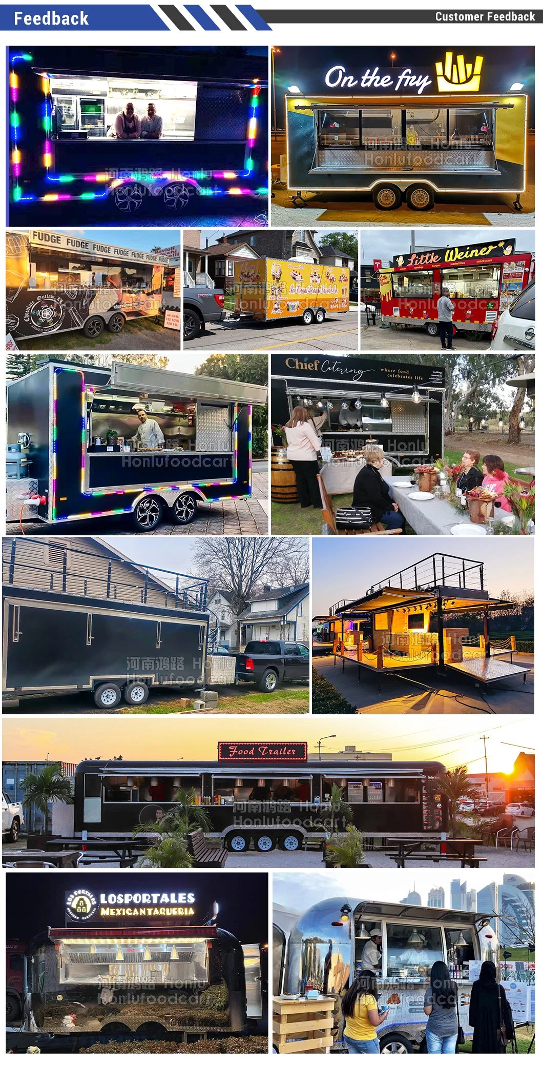 Customized Food Warmer Truck / Donut Mobile Cart / Tornado Potato Food Cart