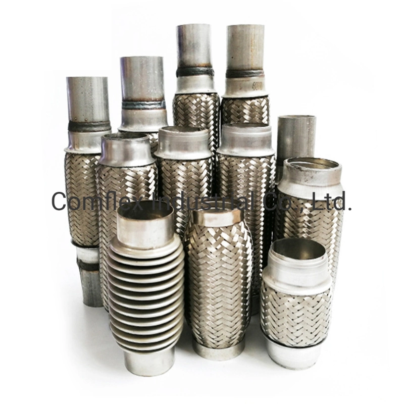 Customized Exhaust Pipe Braided Exhaust Bellow Cheap Price for Car Stainless Steel Braided Exhaust Flex Tube