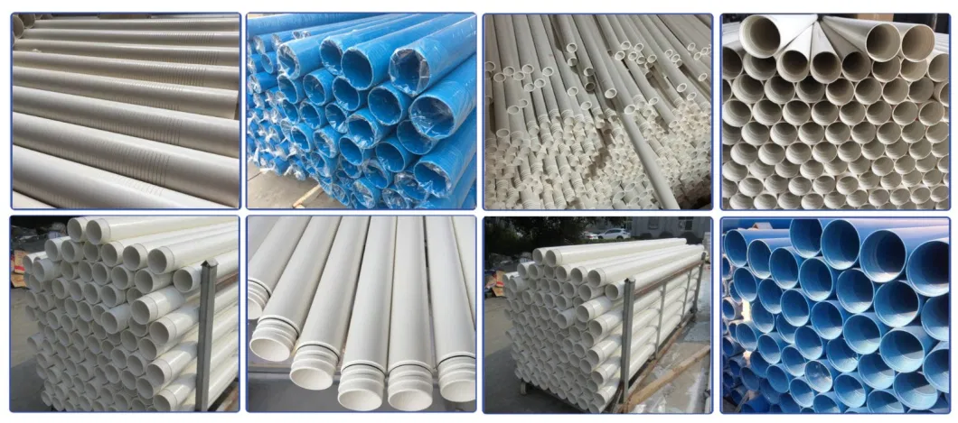 PVC Tail Pipe Line Filter Pipe Work with Holes