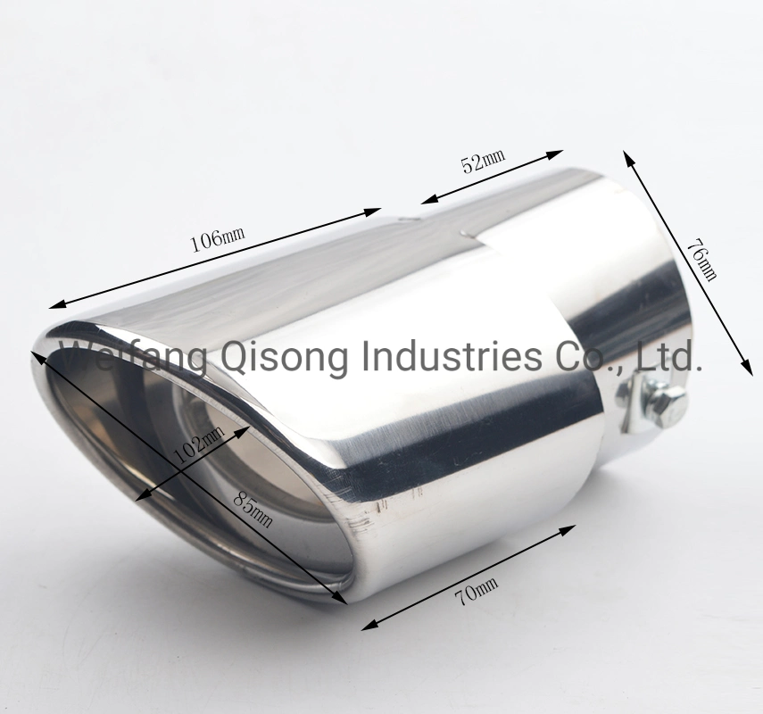 [Qisong] in Stock Refitted Stainless Steel Muffler Tail Pipes for Cars