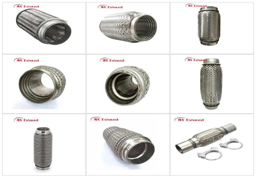 Auto Stainless Steel 304 Flexible Systems Auto Joint Flex Bellows Interlock Exhaust Muffler Pipe