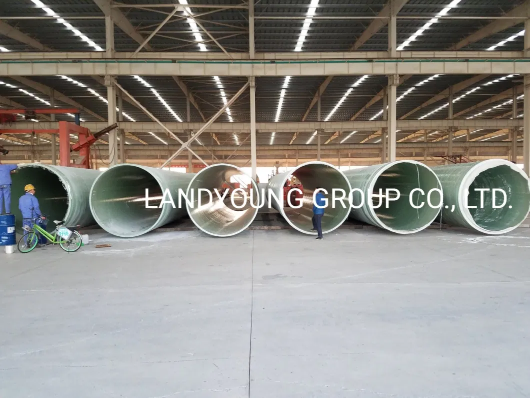 Continuous Filament Winding Process GRP Pipe FRP Storm Water/Agriculture Irrigation Pipe