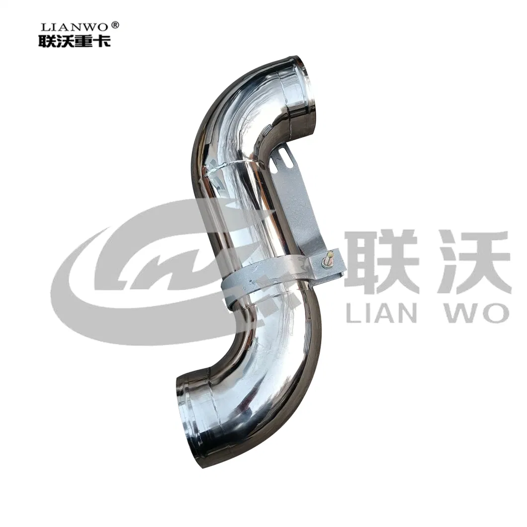 Sinotruk HOWO 371 Cnhtc Truck Spare Parts Chassis Intercooler Outlet Pipe Wg9725530230