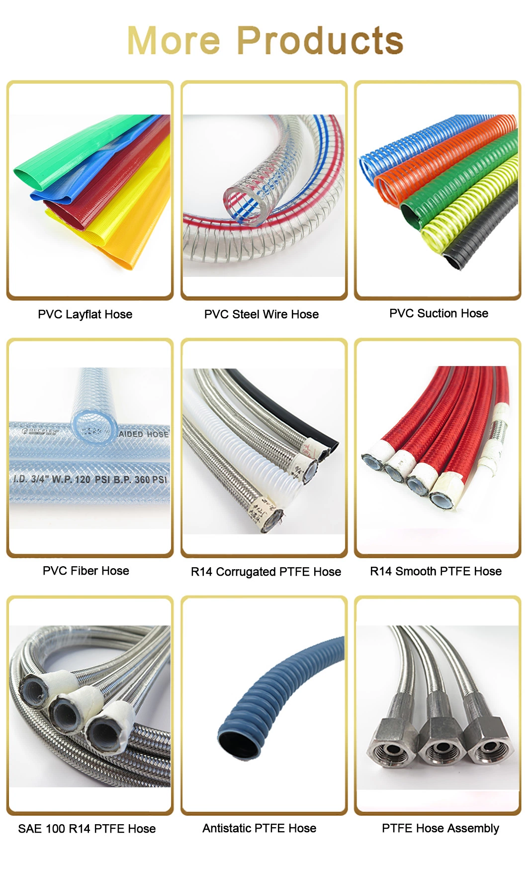 PVC Layflat Customized Flexible 6 8 12 Inch Lay Flat Hose Pipe for Agricultural Irrigation