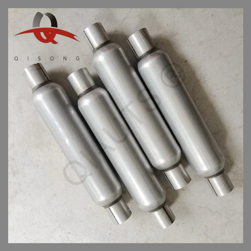 [Qisong] Stainless Steel Exhaust Pipe Hotdog Universal Muffler