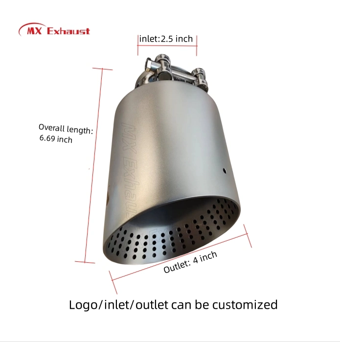 Premium Quality Factory Price Universal New Style Car Exhaust Tip Stainless Steel 304 Muffler Pipe