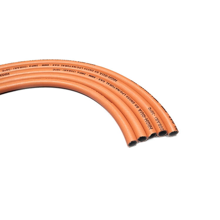 Braided EPDM/SBR Rubber LPG Gas Flex Cooker Connection Hose Pipe Price with ISO