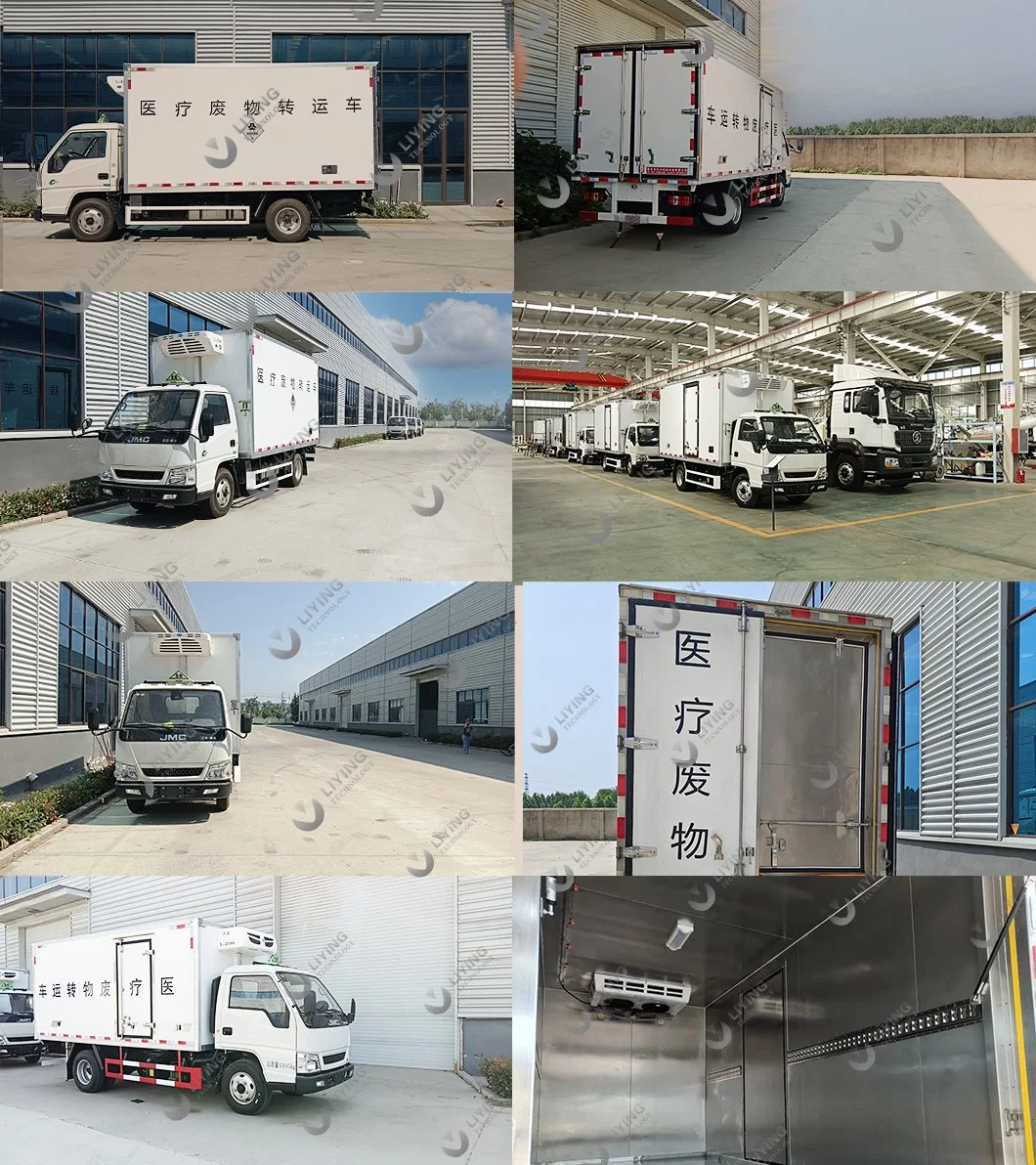 Hot-Sell Medical Refuse Rubbish Transfer Refrigerator Truck Hospital Clinical Hazardous Waste Refrigerated Car