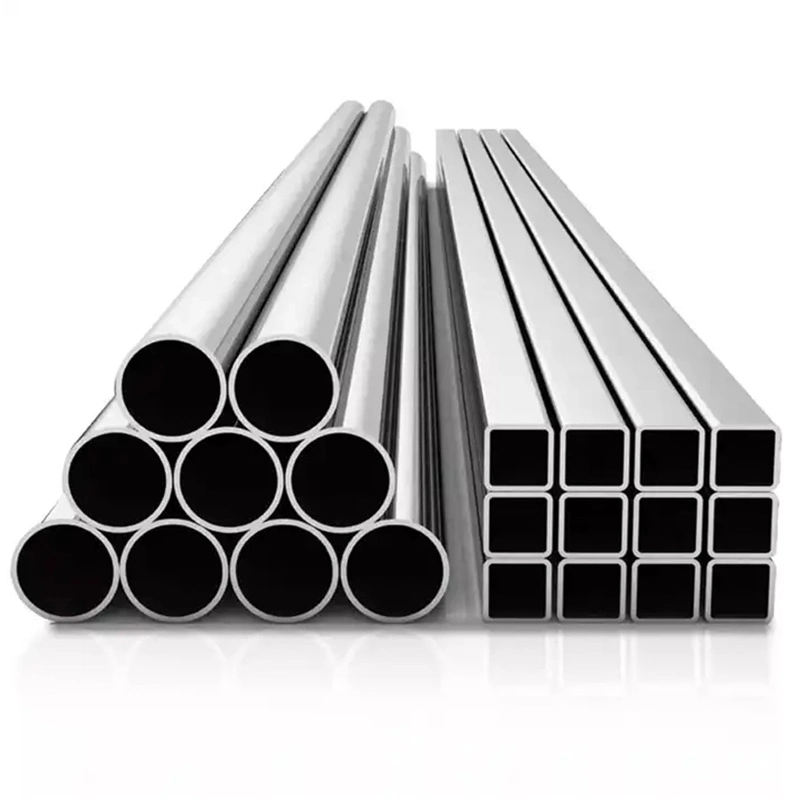 ASTM Seamless/Welded Stainless Steel Square Round Pipe 201 202 301 304 310S 304L 316L Ms Pipe for Construction Exhaust Flexible Pipe Steel Tube Pipe