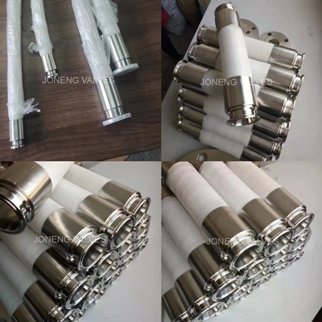 Stainless Steel Sanitary Universal Braided Double Layers Exhaust Pipe with Clamp End