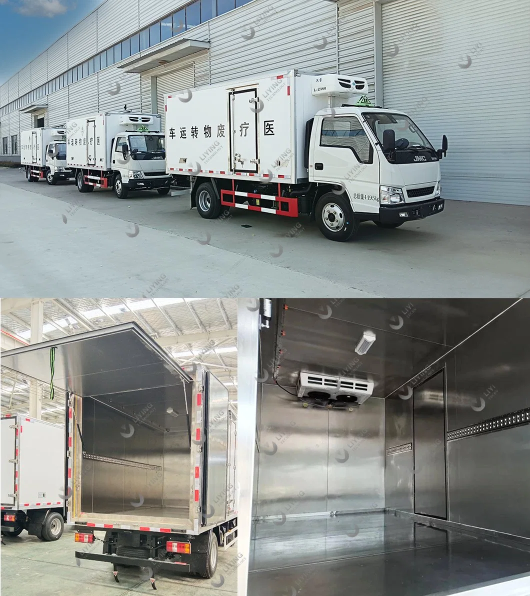 Hot-Sell Medical Refuse Rubbish Transfer Refrigerator Truck Hospital Clinical Hazardous Waste Refrigerated Car