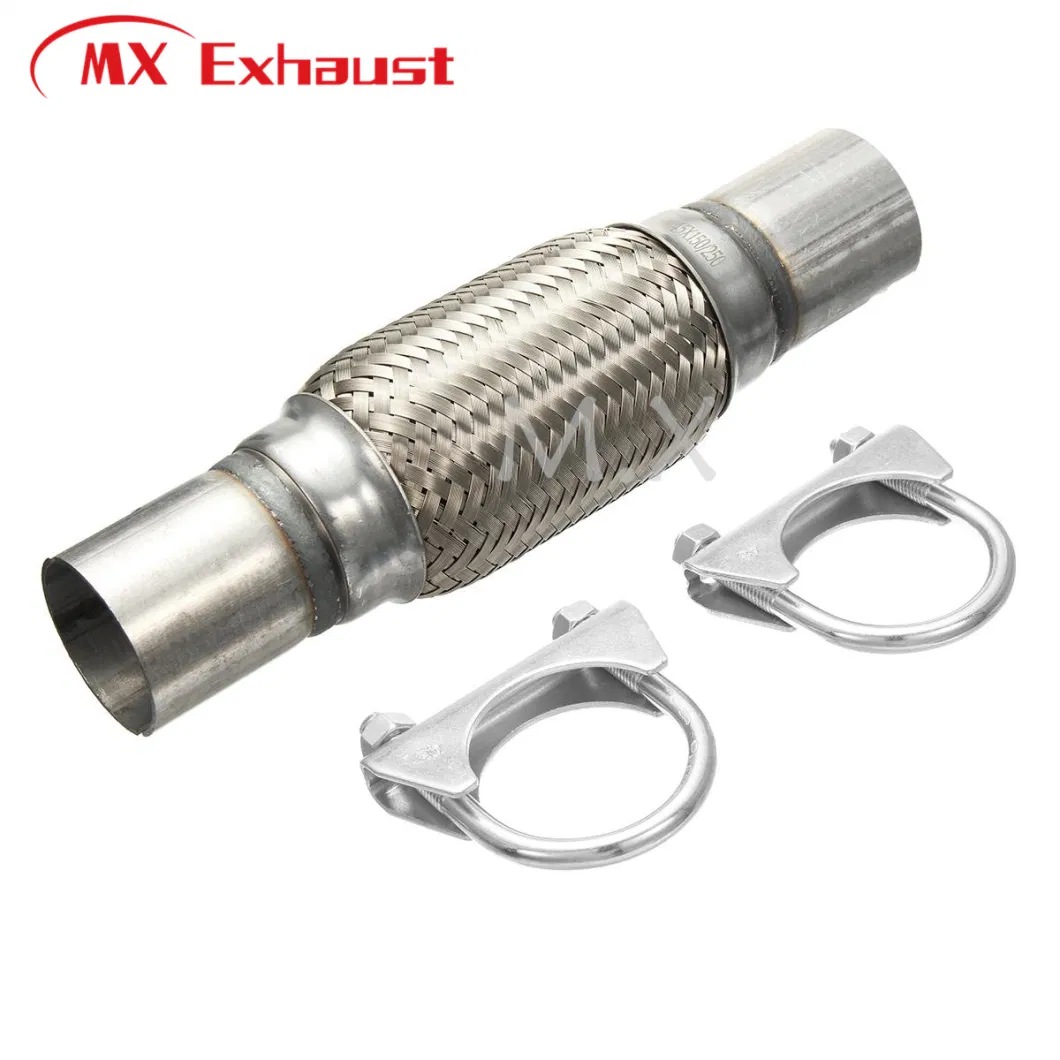 Universal Stainless Steel Auto Exhaust Flex Pipe Flexible Pipe with Nipple