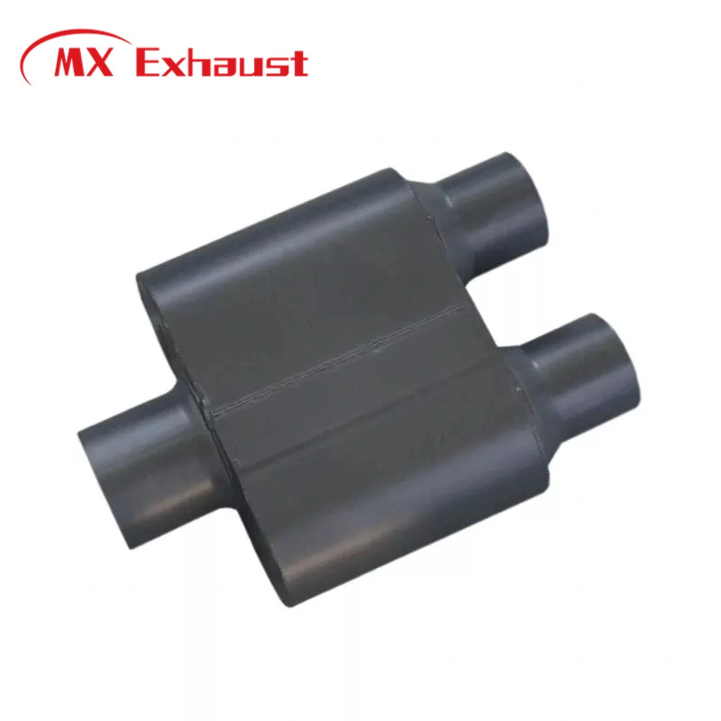 China Export Hot Sale Race Mufflers Accessories Black Painted Car Exhaust Pipes Muffler Customized Painting Process