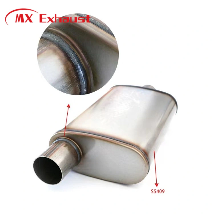 Universal Catback Down Pipe Oval Muffler Car Flexible Exhaust Pipe with Valve Control for Truck