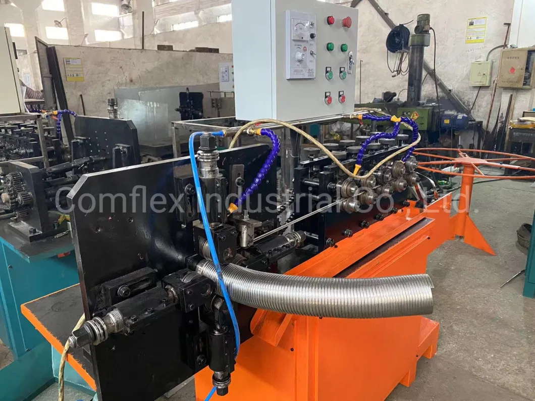 Flexlock Stripwound Roughbore Interlocked Metal Hose Machine for Engine Exhuast System^