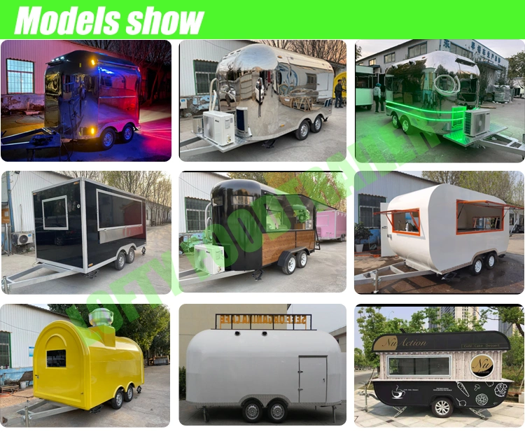 Stainless Steel Kebab Van Food Vending Trailer Cars Food Truck for Sale