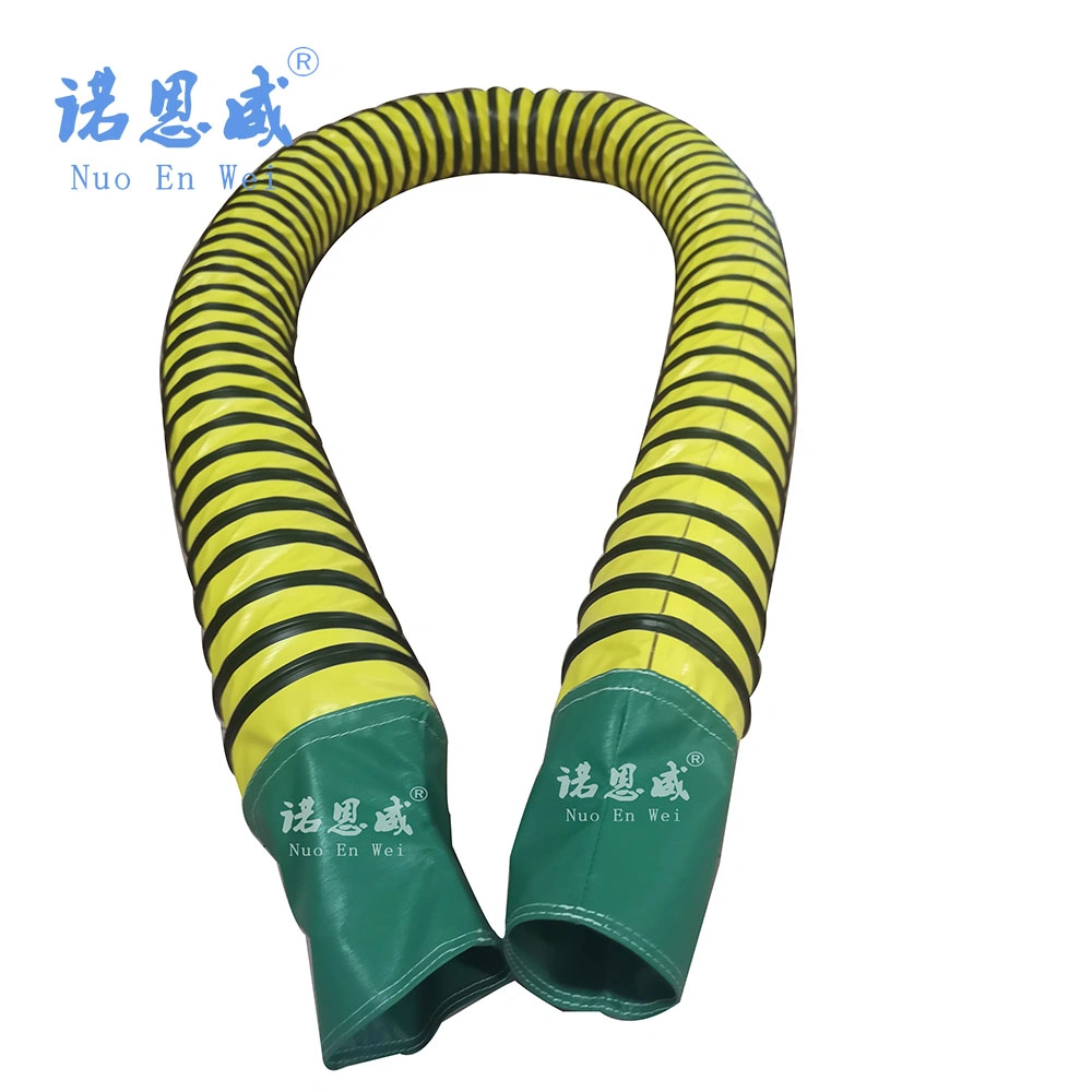 100mm-1500mm Fireproof Negative Pressure Flexible Ventilation Air Duct Air Conditioning PVC Duct Exhaust Flexible Pipe