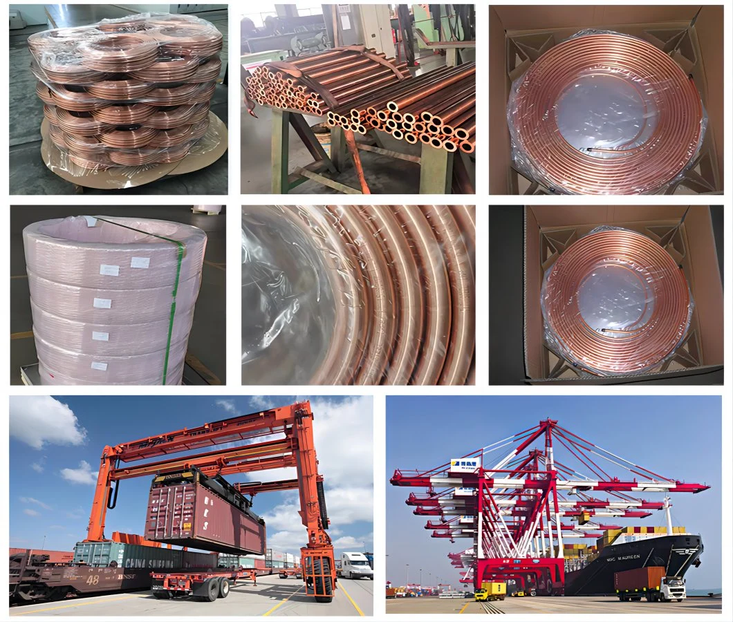 Factory Sales Flexible Seamless Round Shape 12 Inch Heat Insulated Copper Tubing/Copper Tube/Copper Pipes