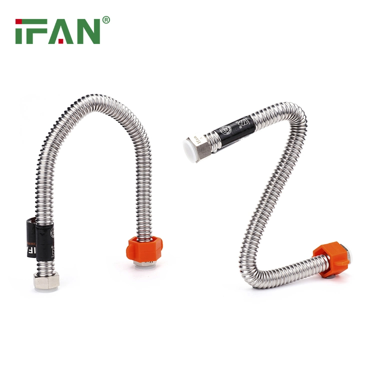 Ifan OEM Flexible Metal Hose Silver Water Stainless Steel Corrugated Pipe