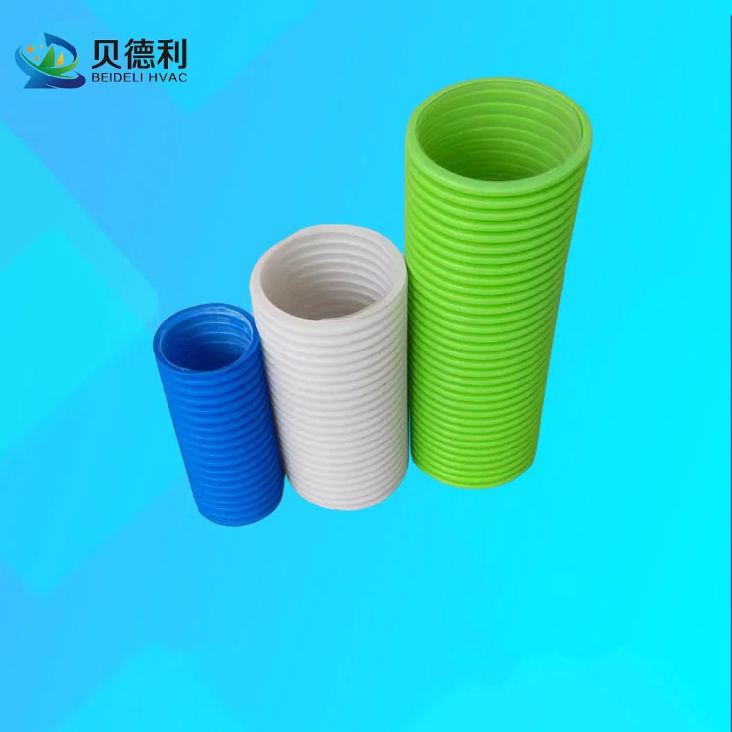 Plastic Tube Bellows Flexible Corrugated Plastic Tubing Fresh Air Ventilation Pipe Transparent Tube Customized