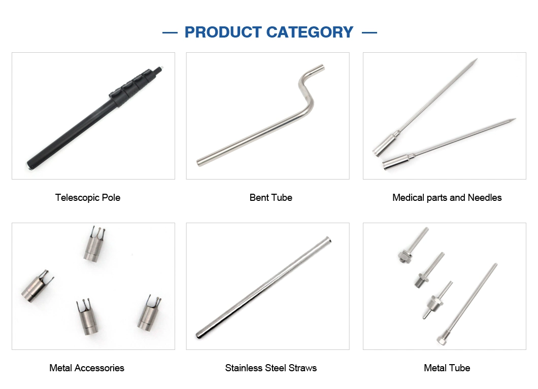 Custom Medical Stainless Steel Laser Cut Hypotube Interrupted Spiral Cut Hypotubes Endoscope Flexible Tube