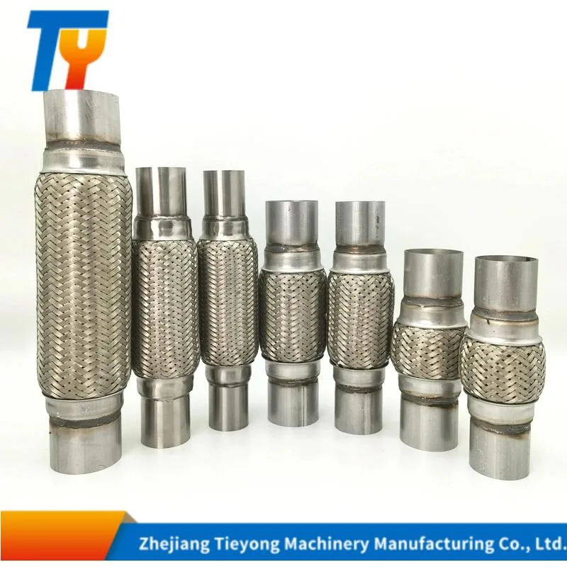 Factory Exhaust System Car Mesh Braid Exhaust Flexible Pipe/ Exhaust Bellows/ Flex Hose Auto Flexible Tube