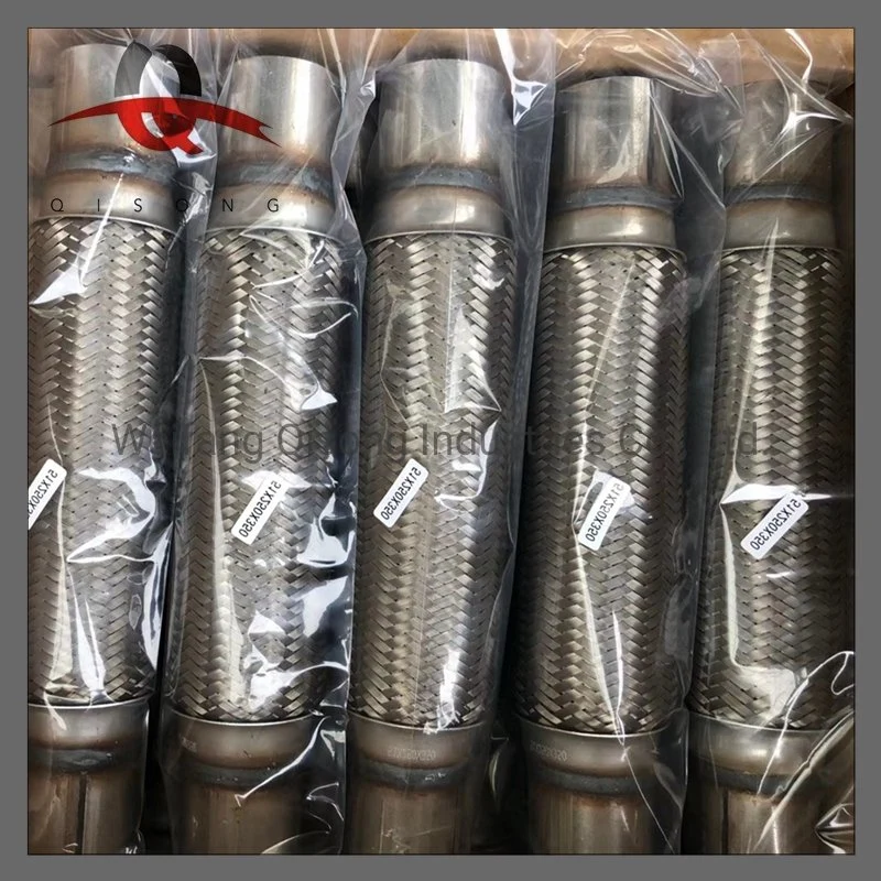 [Qisong] Universal Stainless Steel Exhaust Flexible Pipes with Nipples