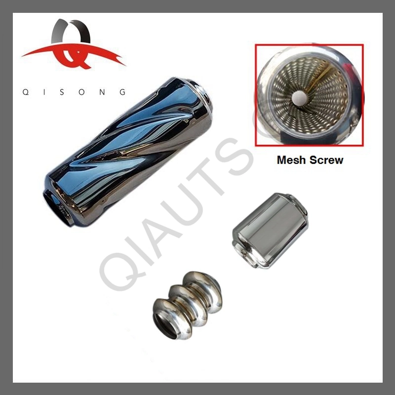 [Qisong] Middle Exhaust Muffler Tornado Dissipative Silencer Pipe Stainless 2&quot; (51mm)