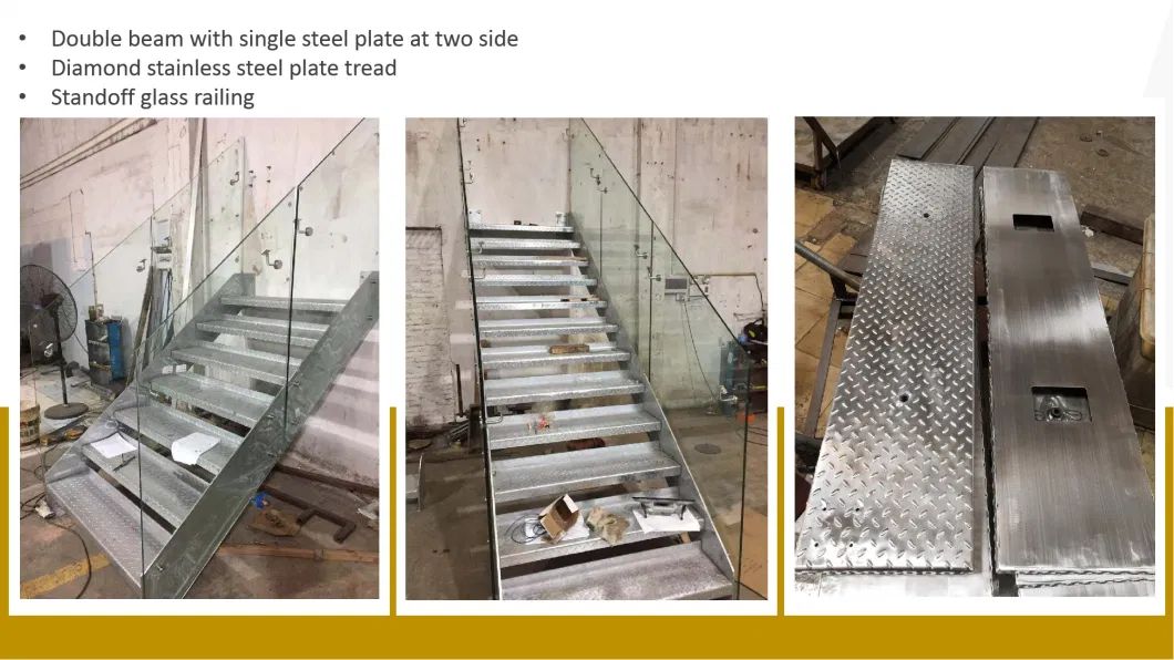 Stainless Steel Metal Staircase for Outdoor Escape Ladder From Foshan Factory