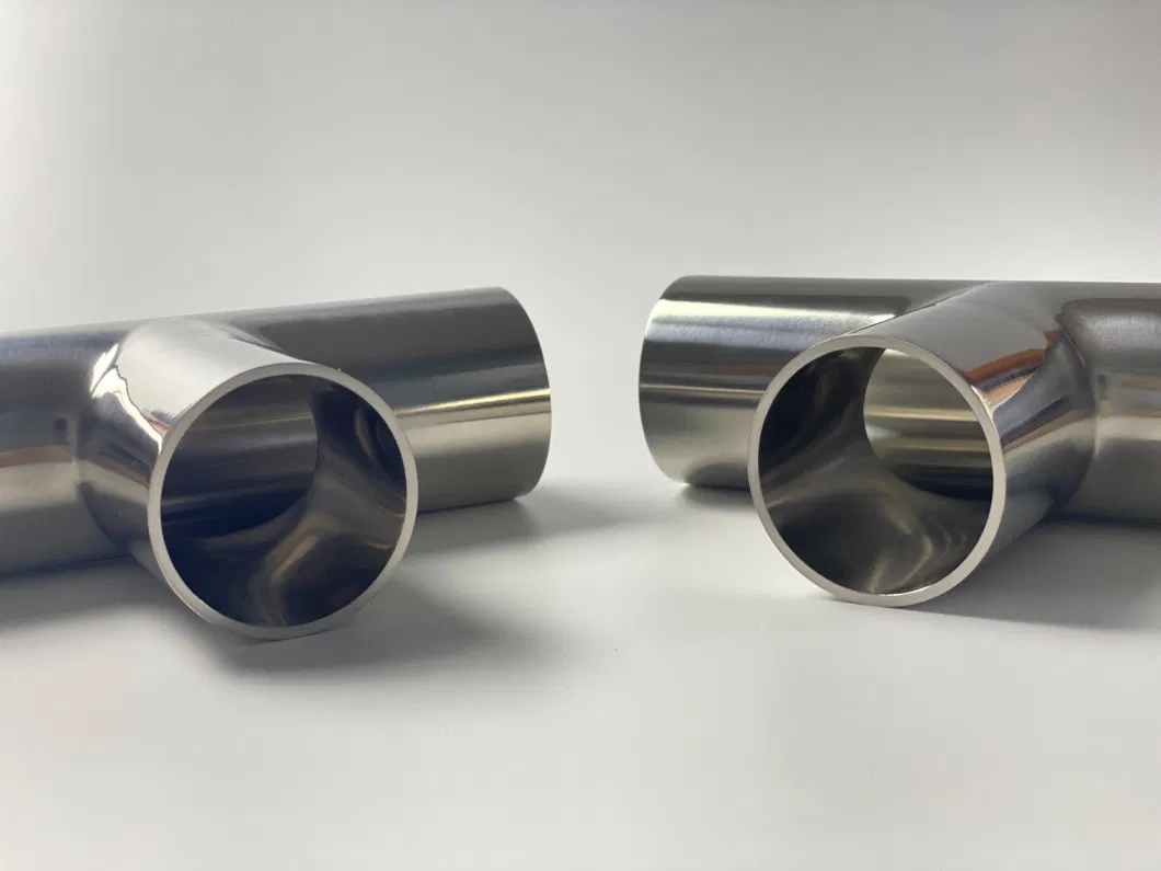 Affordable Sanitary Food Grade Pipe Fittings: 4-Inch Stainless Steel Unequal Tee with Reduced Size