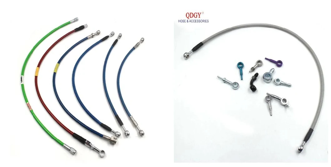 Car Brake System Parts accessories Hydraulic Stainless Steel Braided Exaust Corrugated Flexible Fuel Water Tube Line Hose Connection Fitting Pipe