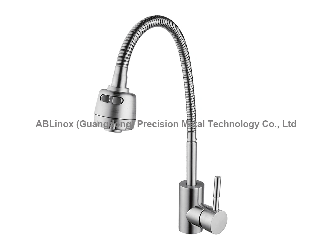 Flexible Tube 304 Stainless Steel Single Kitchen Faucet