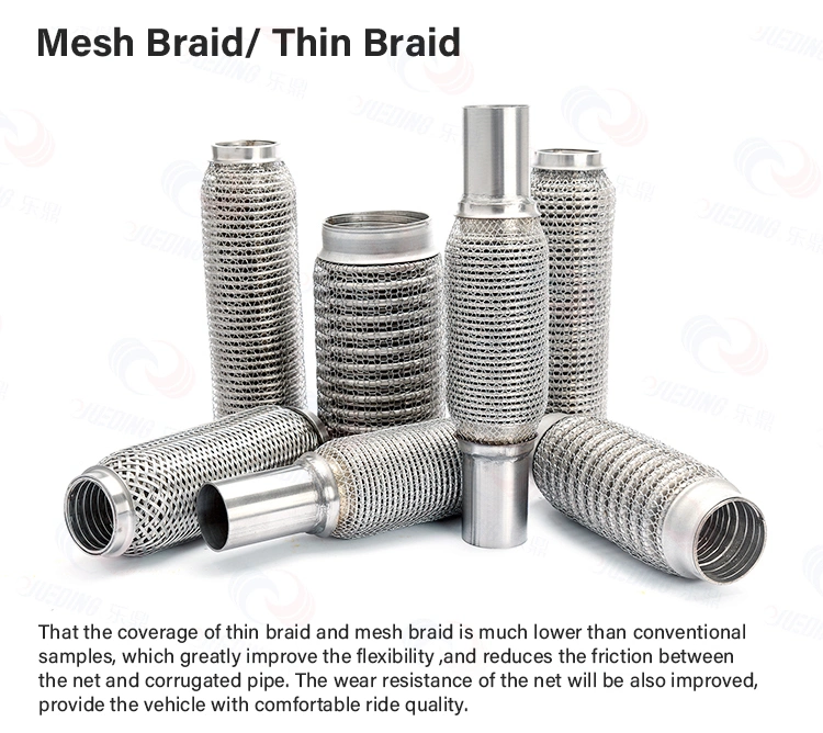 Automobile Exhaust Components Flexible Braid Corrugated Pipe