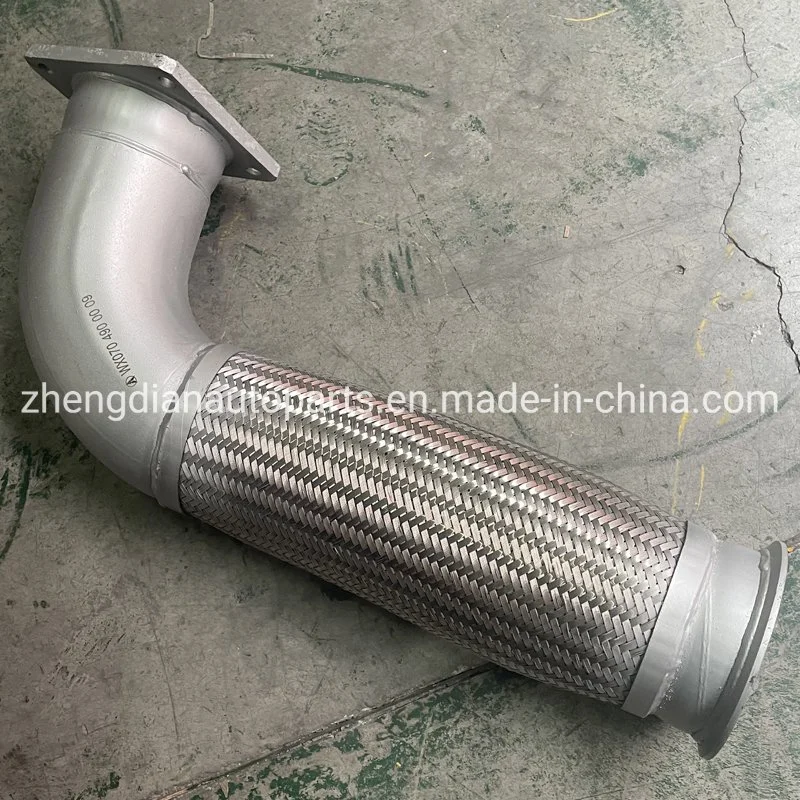 0704900009 5184900209 Truck Steel Exhaust Flexible Pipe for North-Benz Beibentruck Beifangbenchi Heavy Truck