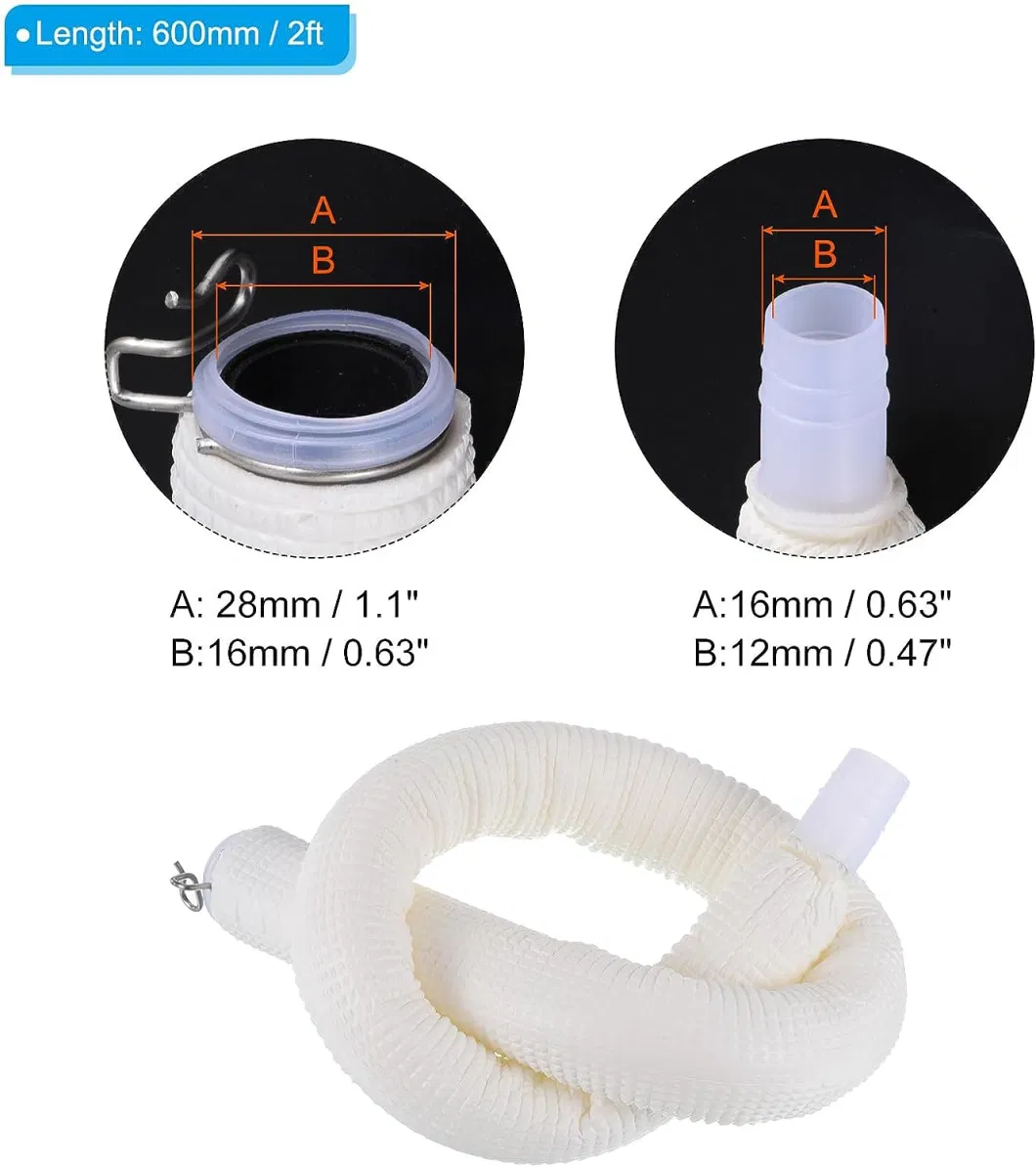 Flexible Air Conditioner Water Pipe PVC Insulated Universal Tube for AC