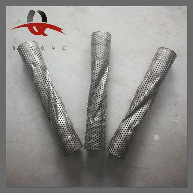 [Qisong] Stainless Steel Spiral Perforated Pipes for Performance Exhaust